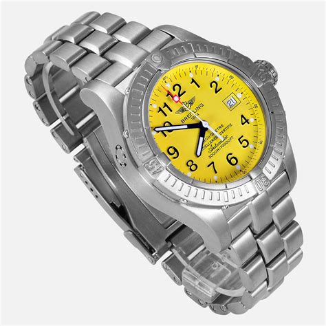 breitling avenger seawolf titanium mens watch|breitling avenger ii seawolf yellow.